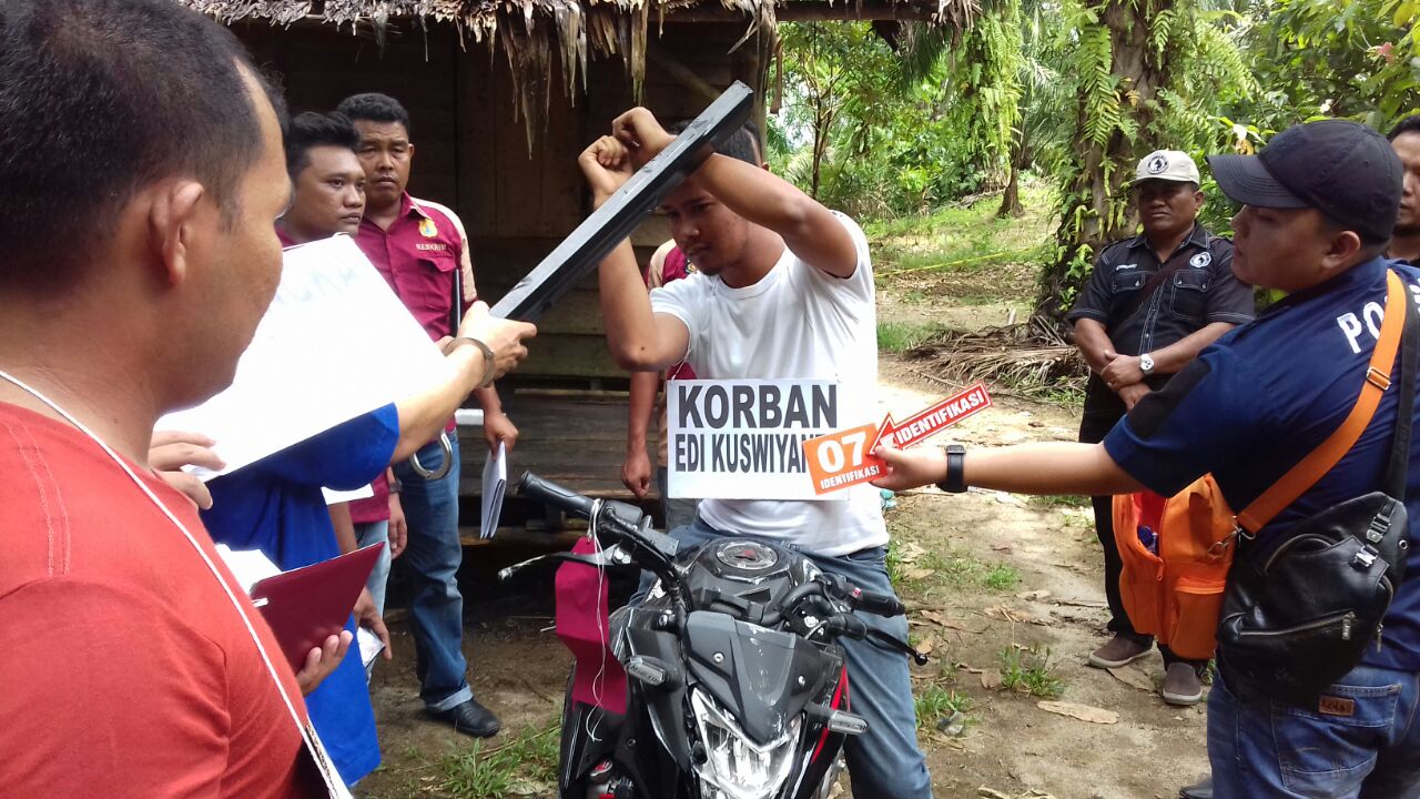 Polres Aceh Singkil Lakukan Rekonstruksi Kasus Pembunuhan Tribratanews Aceh Singkil